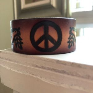 Peace Sign & Doves Bracelet